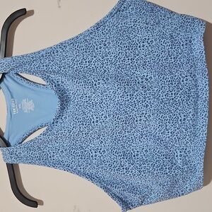 Tek Gear Blue Leopard Print Sports top